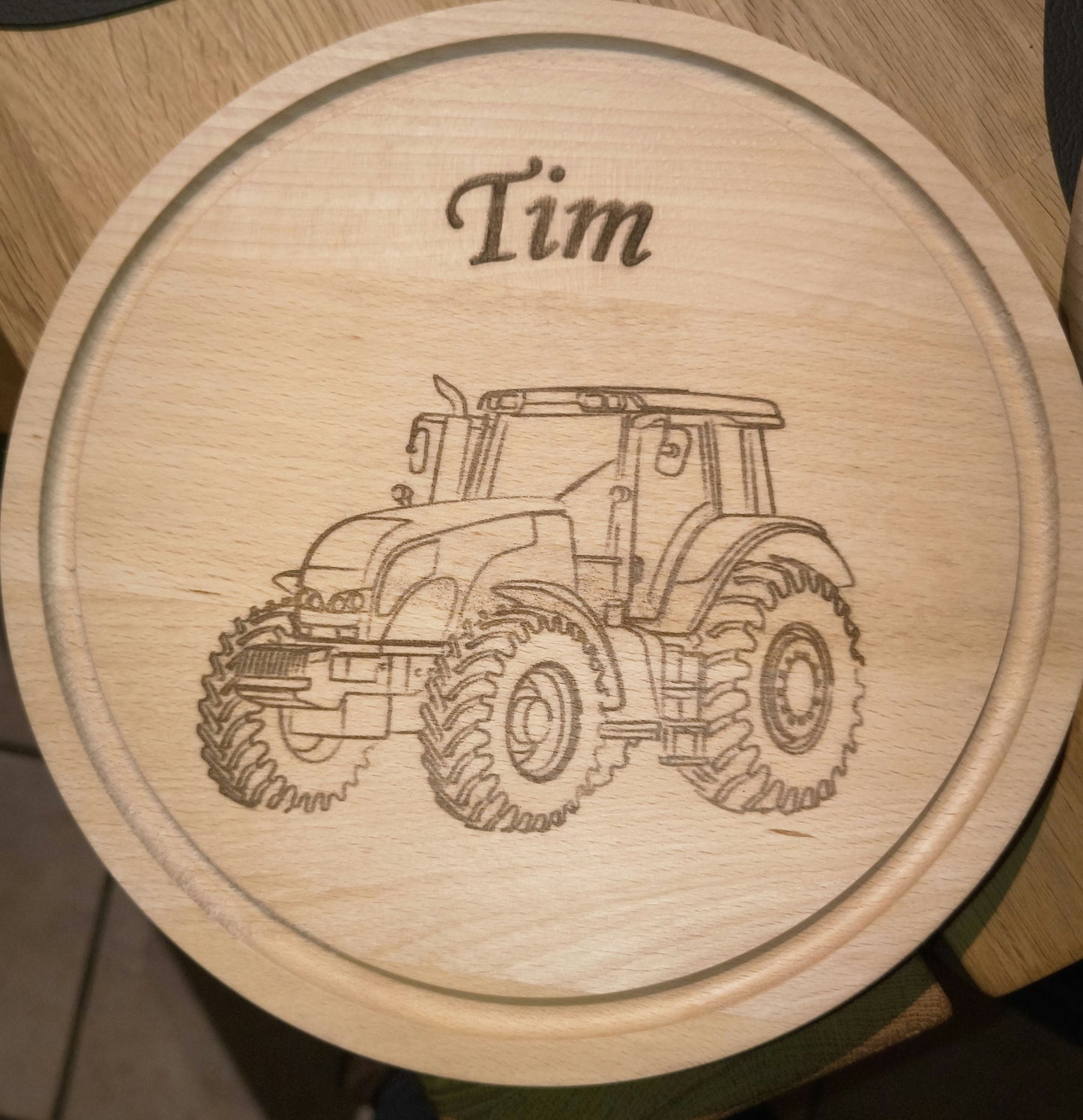 Personalisiertes Frühstücksbrettchen - Durchmesser: ca. 25cm