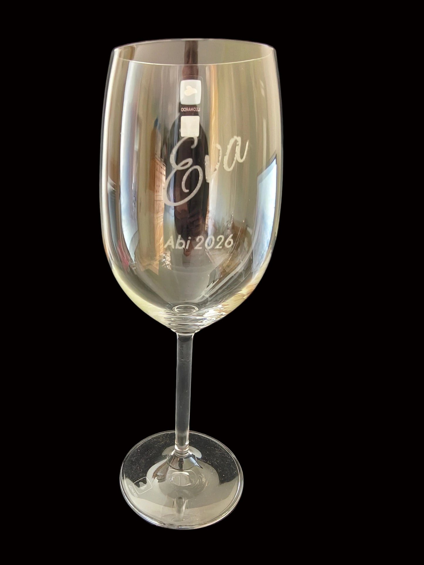 Weinglas mit individueller Gravur | Personalisiertes Geschenk zum Abitur