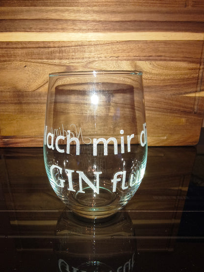 Gin-Glas mit individueller Gravur | Personalisiertes Geschenk für Gin-Liebhaber