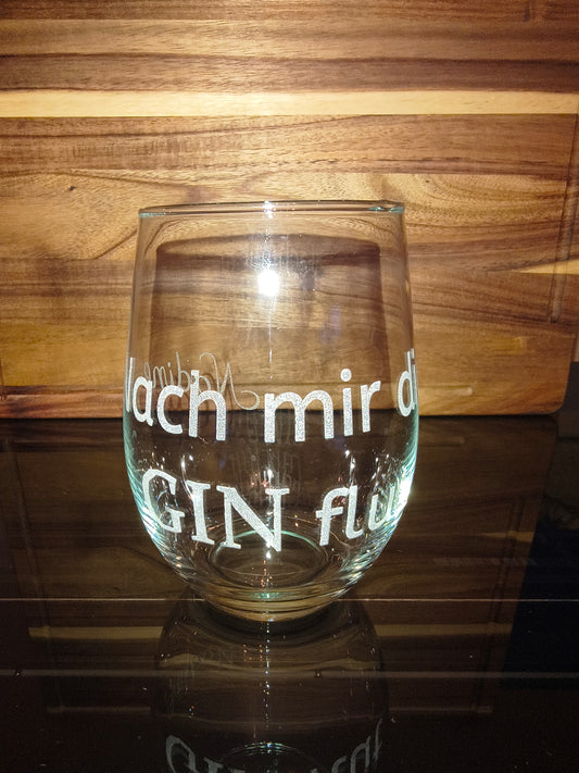 GIN Glas mit individueller Gravur