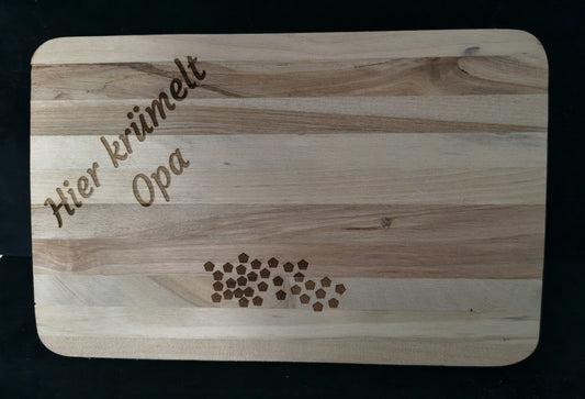 Personalisiertes Frühstücksbrettchen - ca. 23x15cm