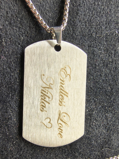 Halskette mit Gravur | Personalisierter Schmuck mit Wunschmotiv