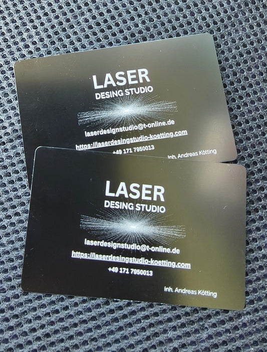 Hochwertige Visitenkarten aus Aluminium