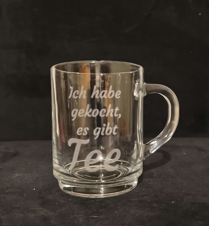 Teeglas mit individueller Gravur | Personalisiertes Geschenk für Teeliebhaber